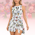 Mickey Mouse Tennis Dress Skirt, Disney Cartoon Skater Dress For Women, Minnie Donald Goofy Cartoon Sport Dress, Magic Kingdom Activewear