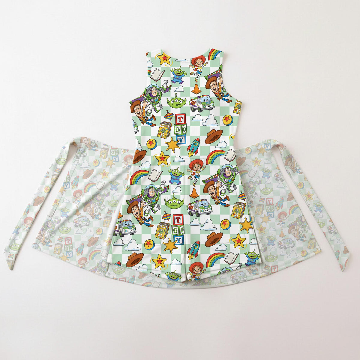 Playful Balloon Tennis Dress Skirt, Toy Story Woody Buzz Outfit, Toy Story Costume, Andy's Room Birthday Gift Girl Trip