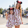 Minnie Mouse Disney Castle Tennis Dress, Red Bow & Magical Castle Kids Activewear, Disney Summer Outfit