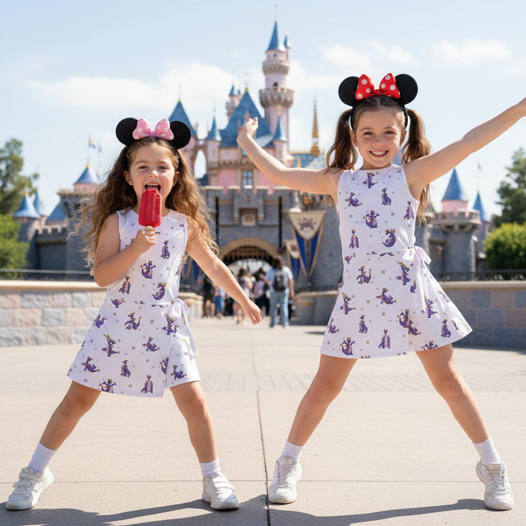 Figment Disney Dragon Tennis Dress, EPCOT Journey Into Imagination Dress Skirt, Magic Kingdom Vacation Outfits