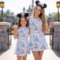 Cinderella Fairytale Women's Tennis Dress, Watercolor Princess Themed Sleeveless Sports Dress, Disneyland Trip Outfits