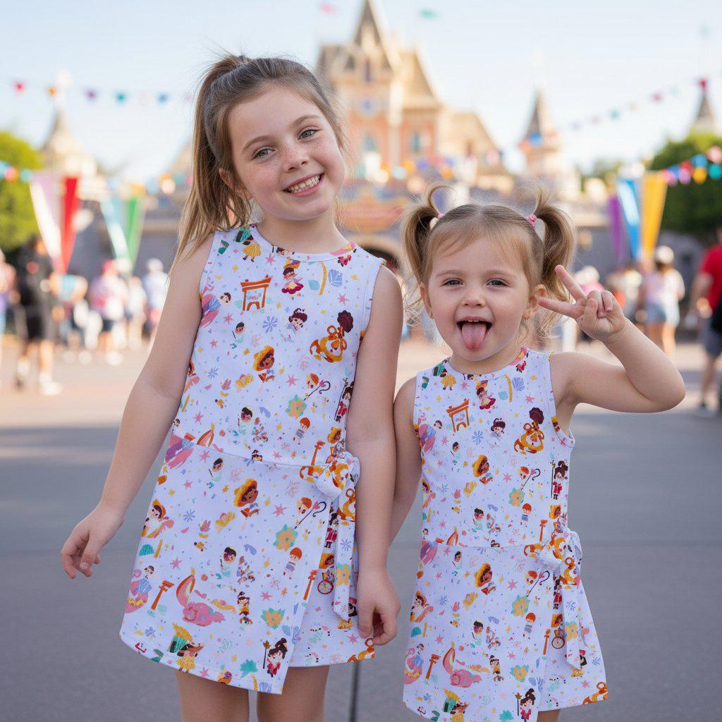 Disney It's a Small World Girls Tennis Dress, The Happiest Cruise That Ever Sailed, Children of the World Dress