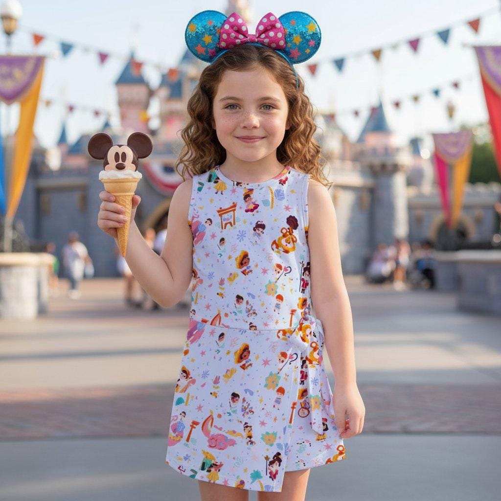 Disney It's a Small World Girls Tennis Dress, The Happiest Cruise That Ever Sailed, Children of the World Dress