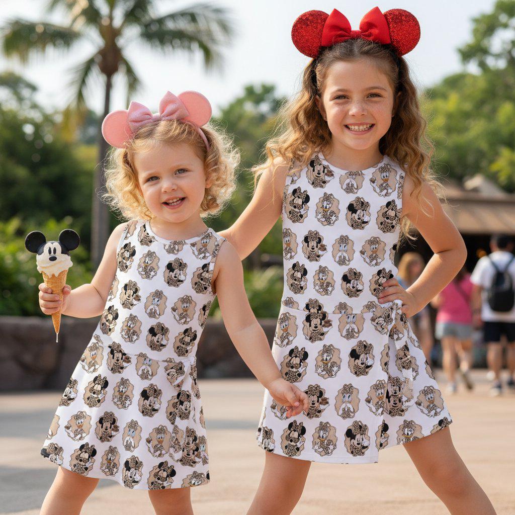 Jungle Adventure Tennis Dress, Safari Minnie Mouse Daisy Duck Skort, Animal Kingdom Outfit