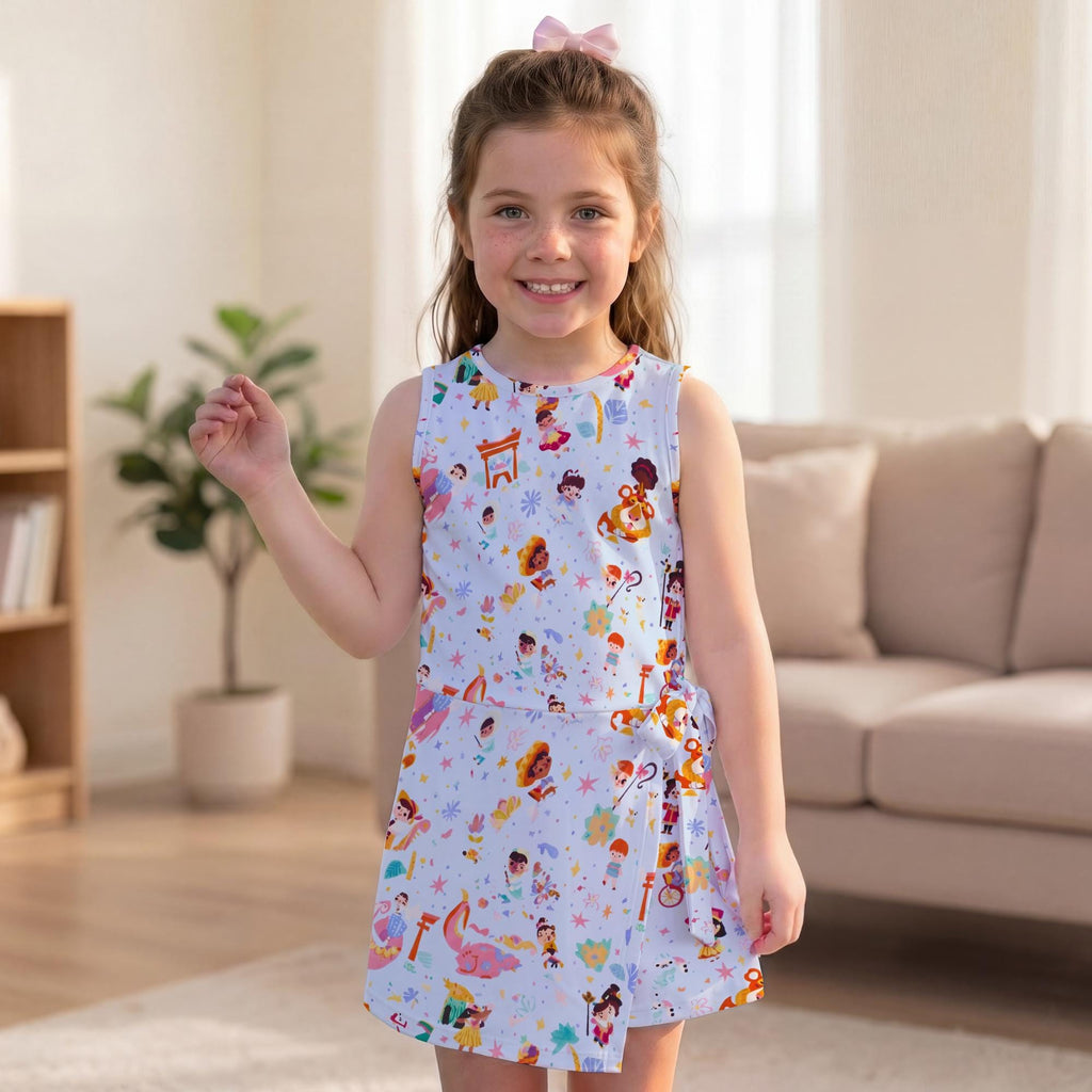 Disney It's a Small World Girls Tennis Dress, The Happiest Cruise That Ever Sailed, Children of the World Dress