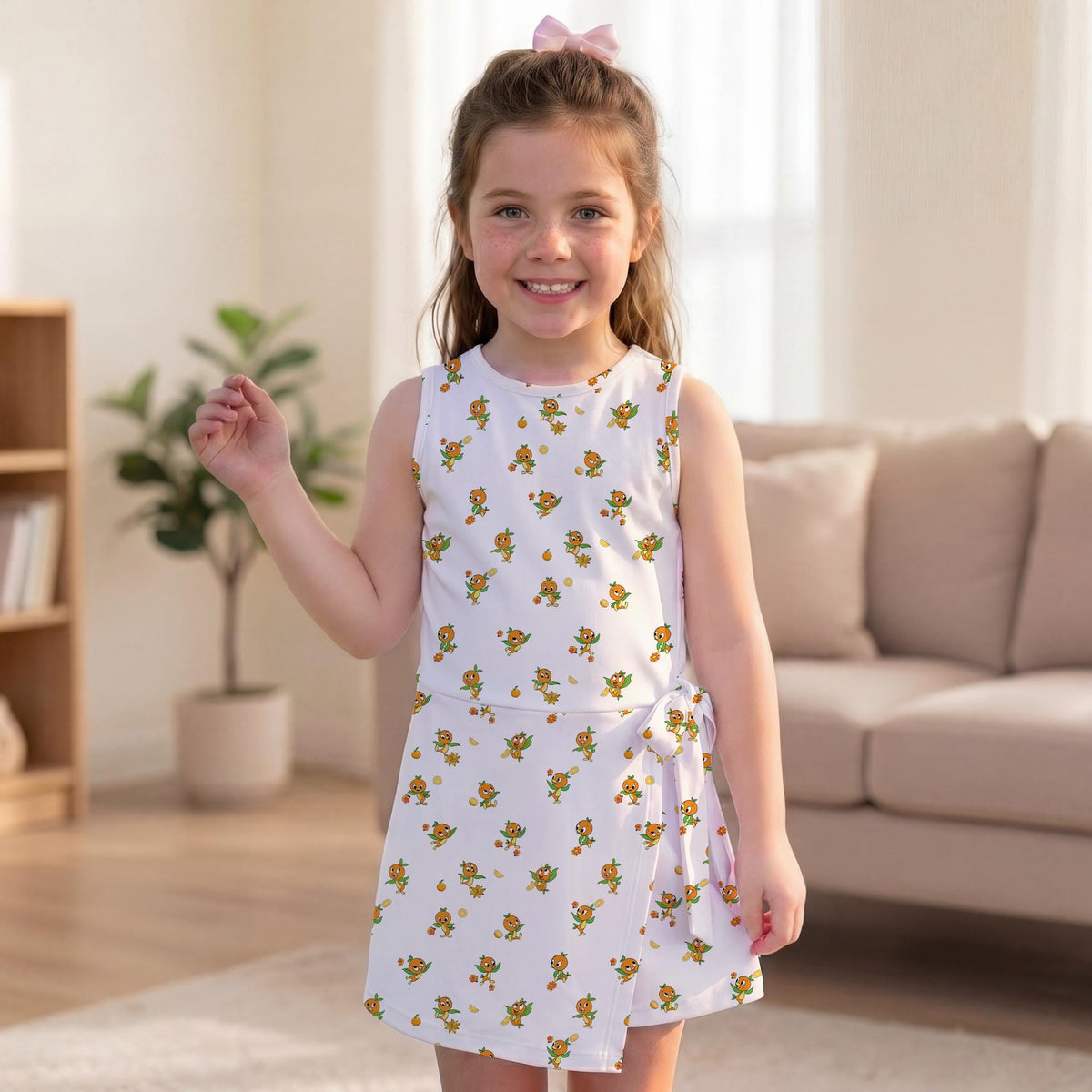 Disney Little Orange Bird Tennis Dress, Epcot Flower Garden Activewear Skirt, Florida Citrus Bird Apparel