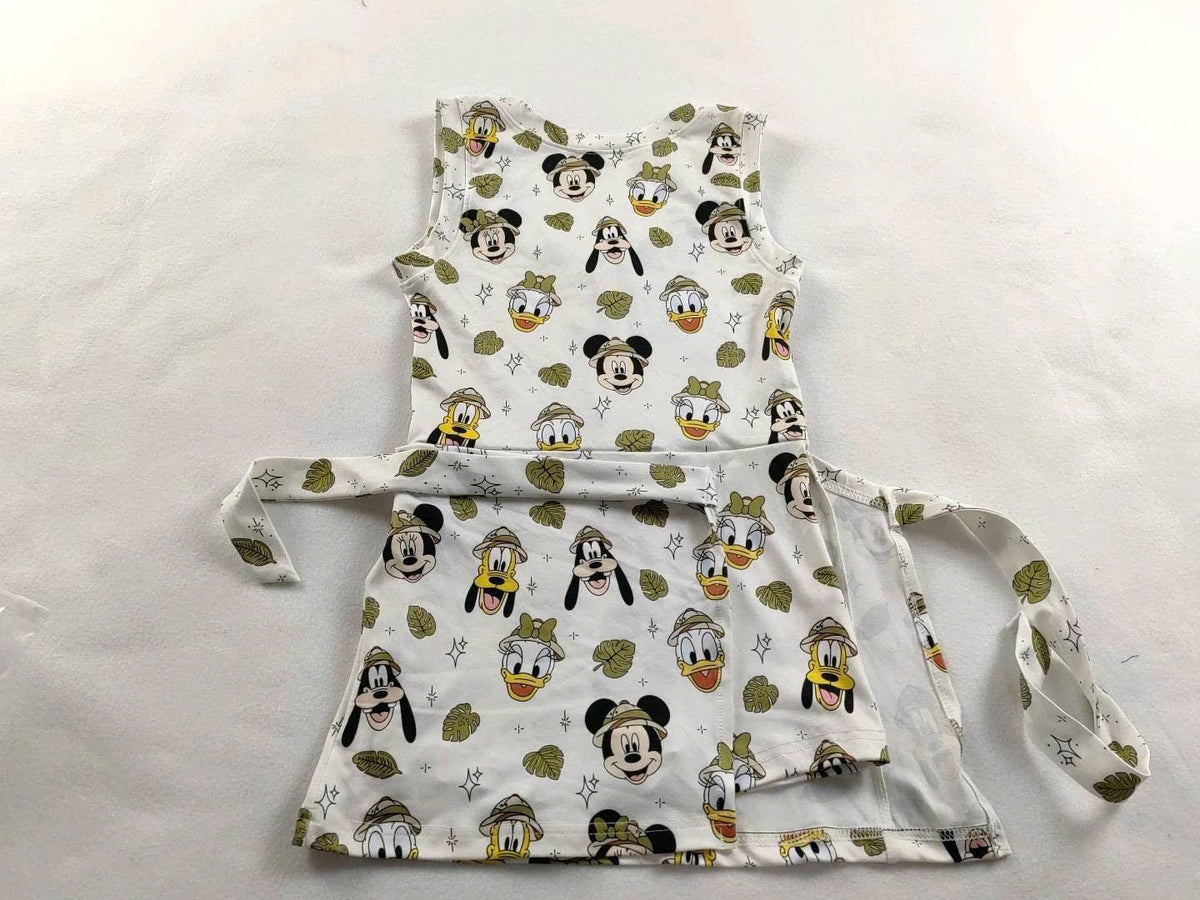 Mickey and Friends Safari Tennis Dress, Disney Animal Kingdom Outfit