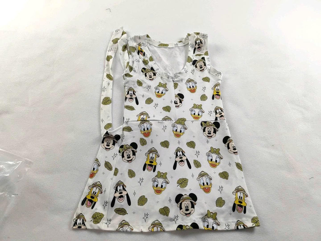 Mickey and Friends Safari Tennis Dress, Disney Animal Kingdom Outfit