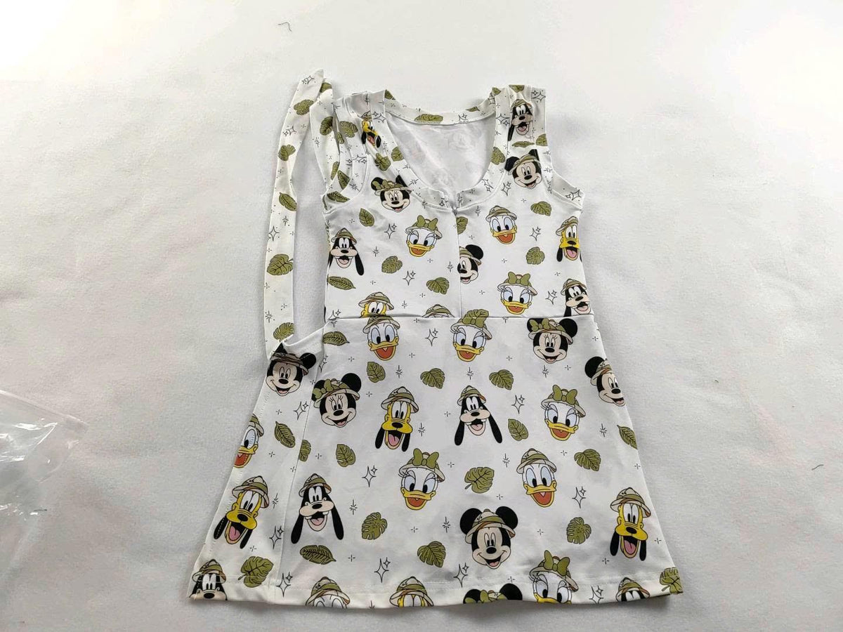 Mickey and Friends Safari Tennis Dress, Disney Animal Kingdom Outfit