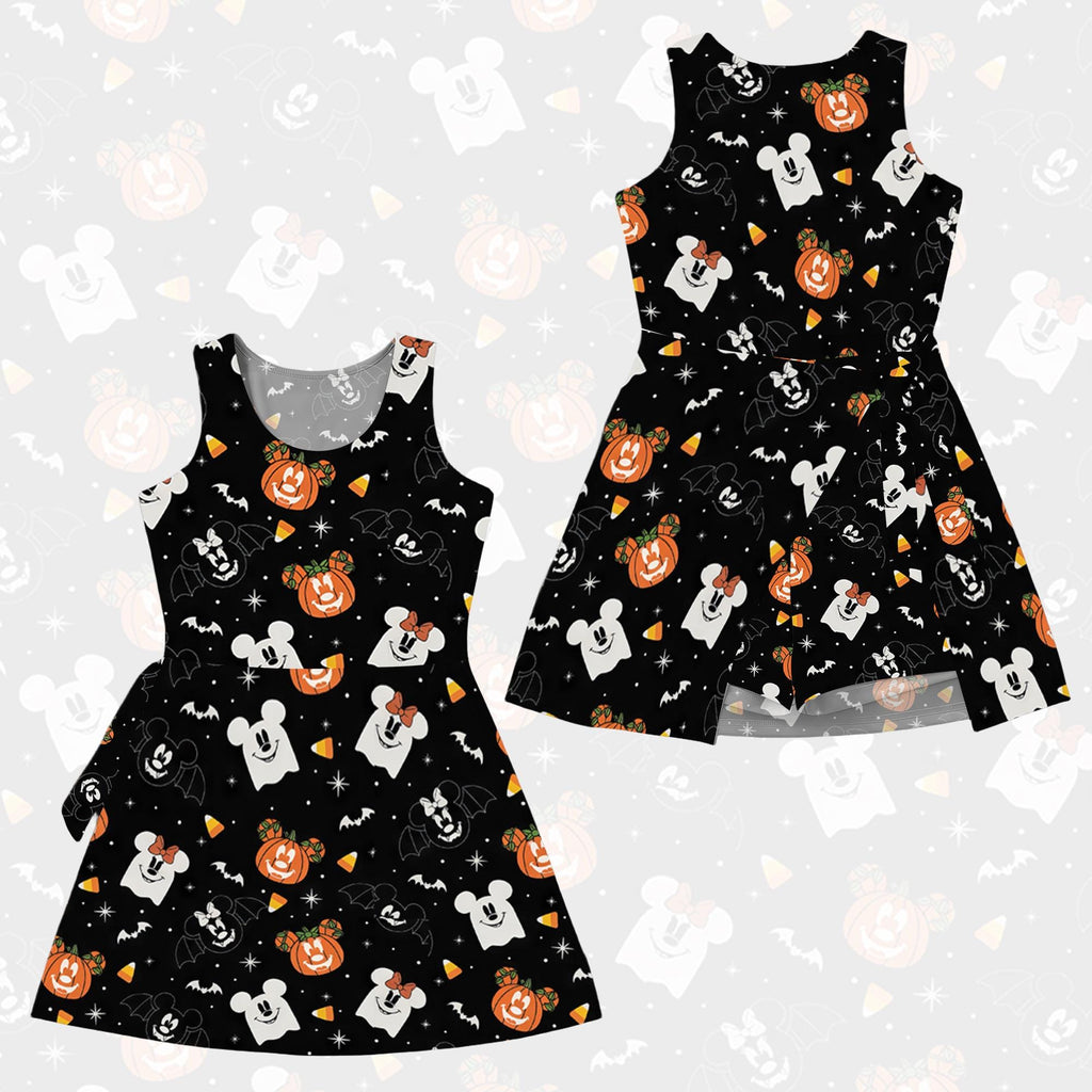 Disney Halloween Tennis Dress, Mickey and Friends Pumpkin Matching Outfits, Mother Spooky Dress, Halloween Town Activewear Set, Disney Ghost