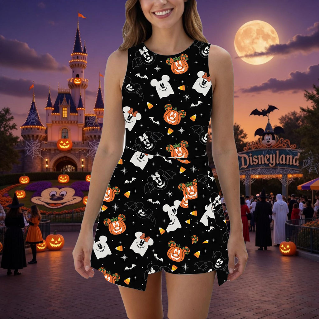 Disney Halloween Tennis Dress, Mickey and Friends Pumpkin Matching Outfits, Mother Spooky Dress, Halloween Town Activewear Set, Disney Ghost