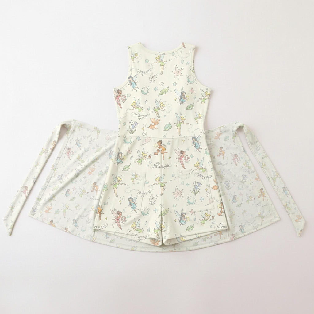 Tinker Bell Tennis Dress Skirt, Fairy Dress For Woman, Pixie Rompers, Fairy Sleeveless Wrap Skirt, Holiday Gift