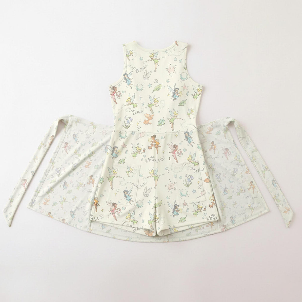 Tinker Bell Tennis Dress Skirt, Fairy Dress For Woman, Pixie Rompers, Fairy Sleeveless Wrap Skirt, Holiday Gift