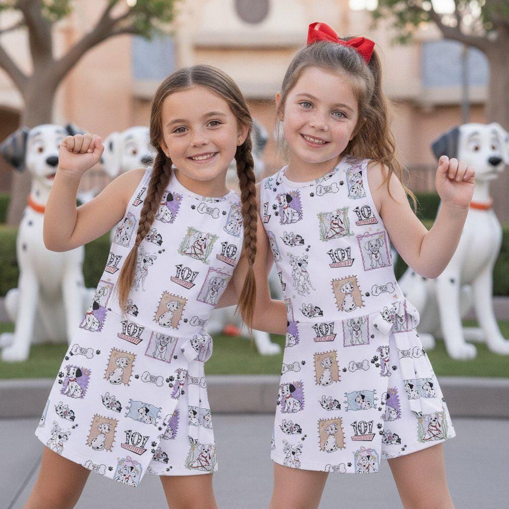 101 Dalmatians Mommy Me Tennis Dress, Disney Dog Dalmatian 2026 Family Trip Activewear