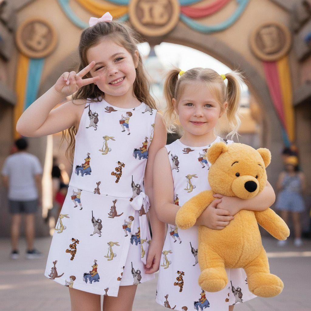 Classic Winnie The Pooh Mommy And Me Tennis Dress, Disney Pooh Storybook Outfits