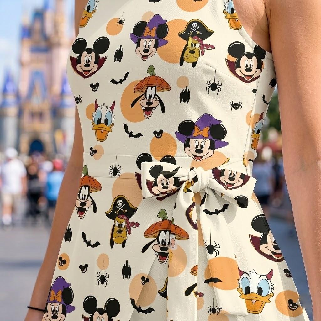 Halloween Mickey & Friends Tennis Dress Skirt, Mickey's Not So Scary Halloween Party Dress, Disney Spooky Outfit, Disneyland Halloween Skirt