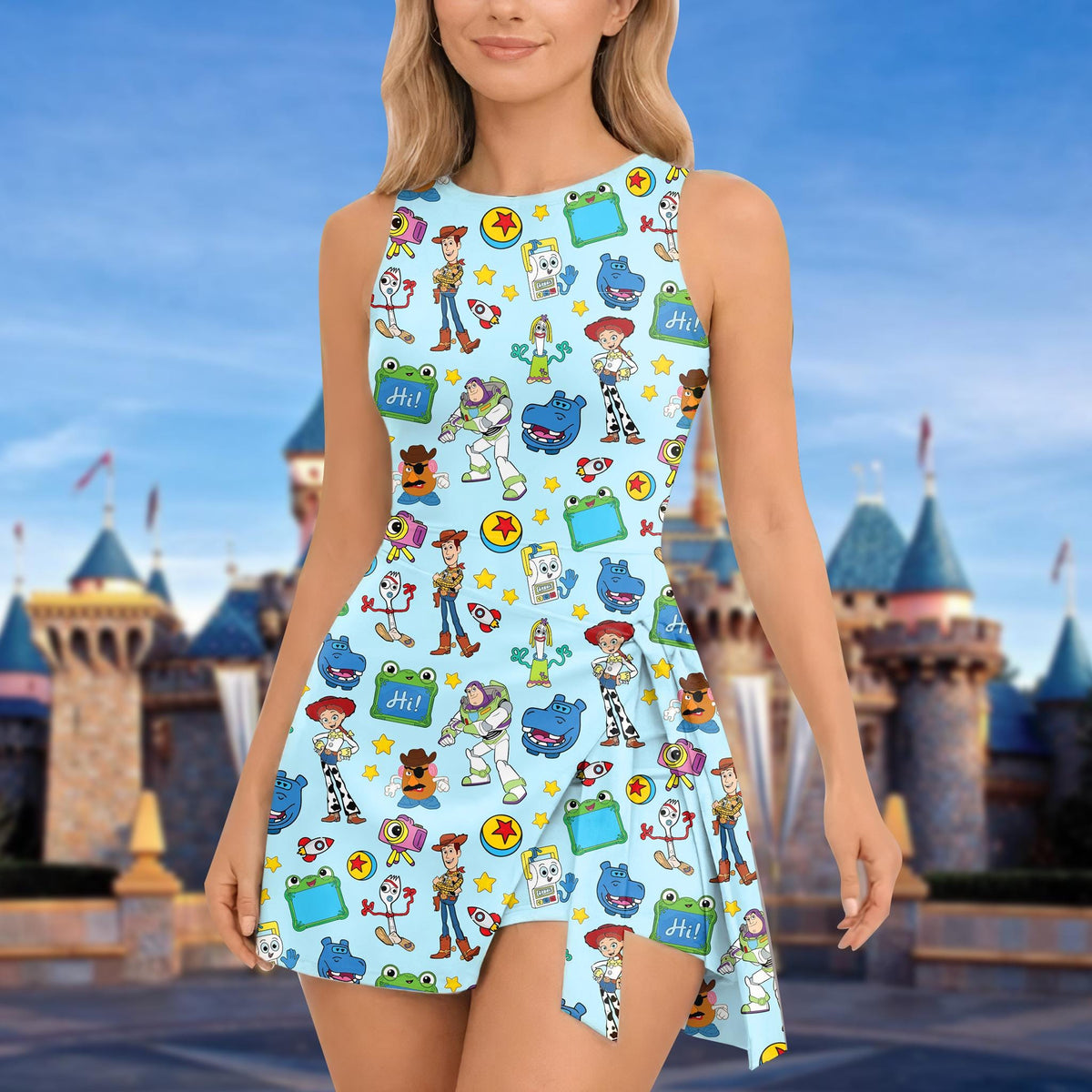 Toy Story Tennis Dress Skirt, Cartoon Women Dress, Woody Buzz Lightyear Jessie Alien Athletic Skirt, Magic Kingdom Gift
