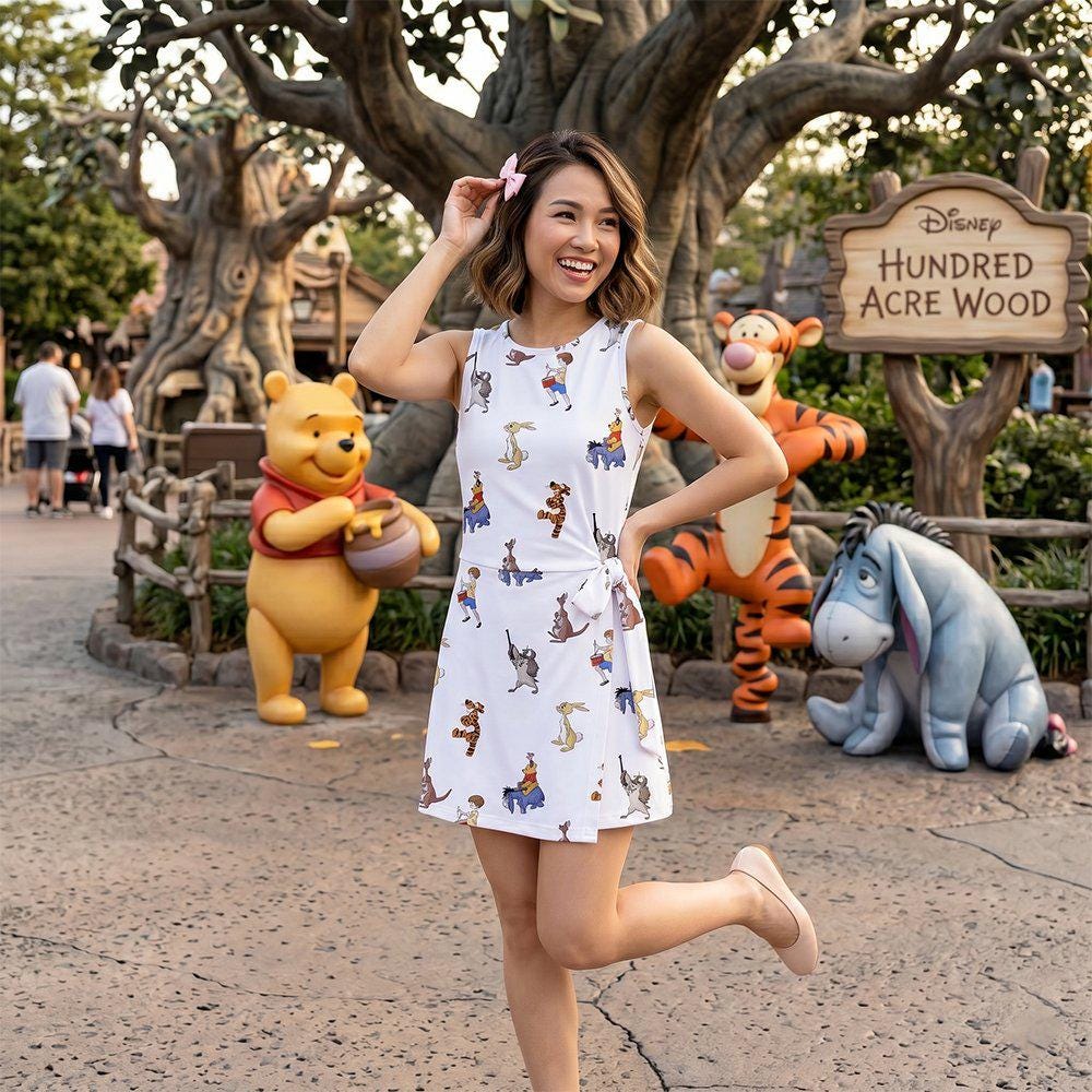Classic Winnie The Pooh Mommy And Me Tennis Dress, Disney Pooh Storybook Outfits