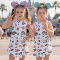 Animal Kingdom Tennis Dress, Mickey Safari Pattern Activewear Skirt, Pixar Friends Skort For Magical Kingdom Trip