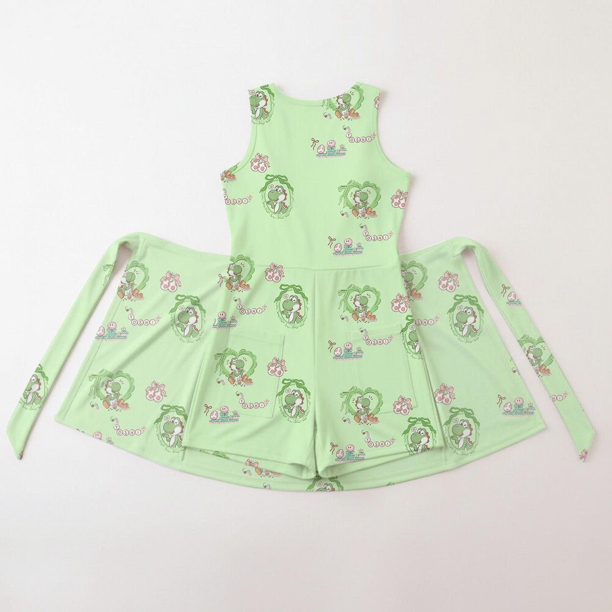 Yoshi Video Games Character Matching Dress, Childhood Game Cruise Women Dress, Video Game Skirt For Women, Video Games Sport Dress