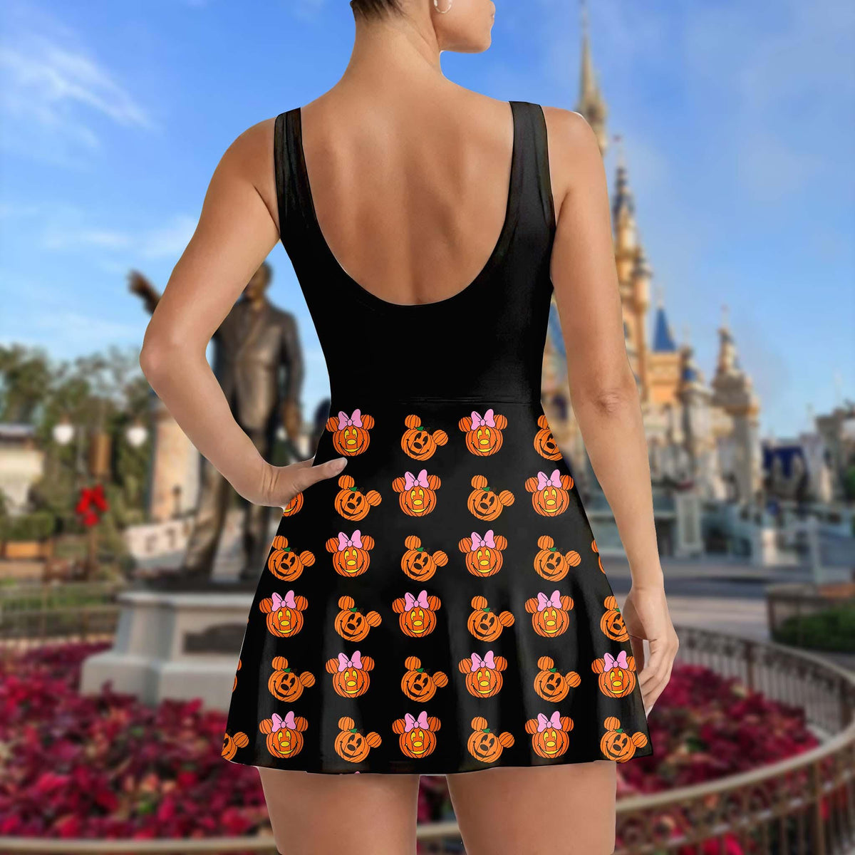 Halloween Mickey & Friends Tennis Dress Skirt, Mickey's Not So Scary Halloween Party Dress, Mickey Halloween Dress, Spooky Season Shirt