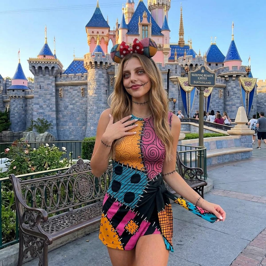 Halloween Sally Skelington Tennis Dress Skirt, Nightmare Before Christmas Tennis Dress, Sally Halloween Outfit, Women Halloween Dress