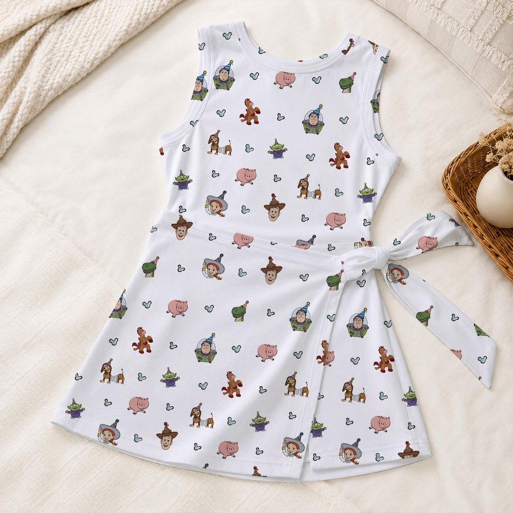 Toy Story Characters Birthday Tennis Dress, Woody Buzz Lightyear Jessie Activewear, Pixar TS5 Matching Skirt