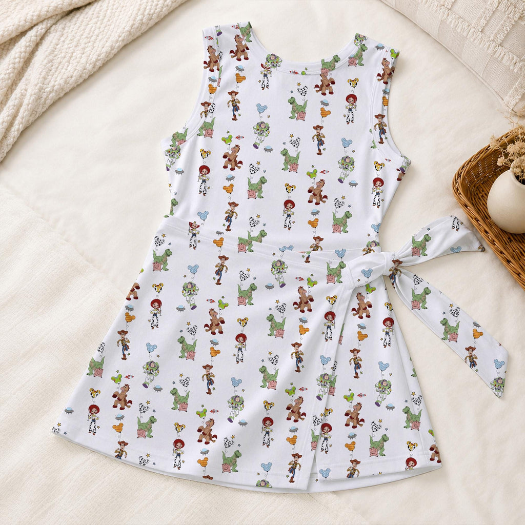 Toy Story Colorful Balloons Tennis Dress, Mickey Ears Balloon Pattern Activewear, Magical Kingdom Matching Outfits