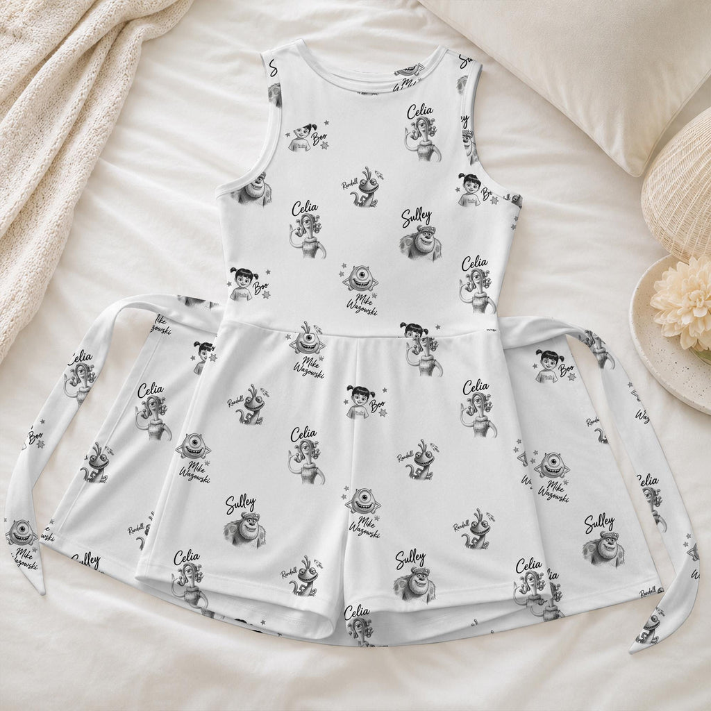 Monsters Inc Tennis Dress, Sulley Mike Boo Pattern Skirt, Celia Randall Sketch Print Skort