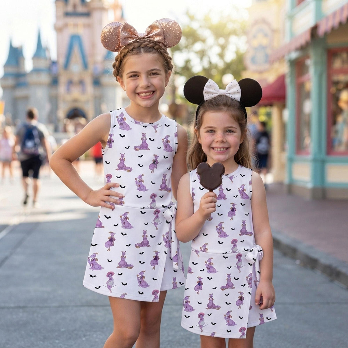 Magical Figment Halloween Tennis Dress, EPCOT Dragon Pattern Activewear, Spooky Figment Matching Skirt