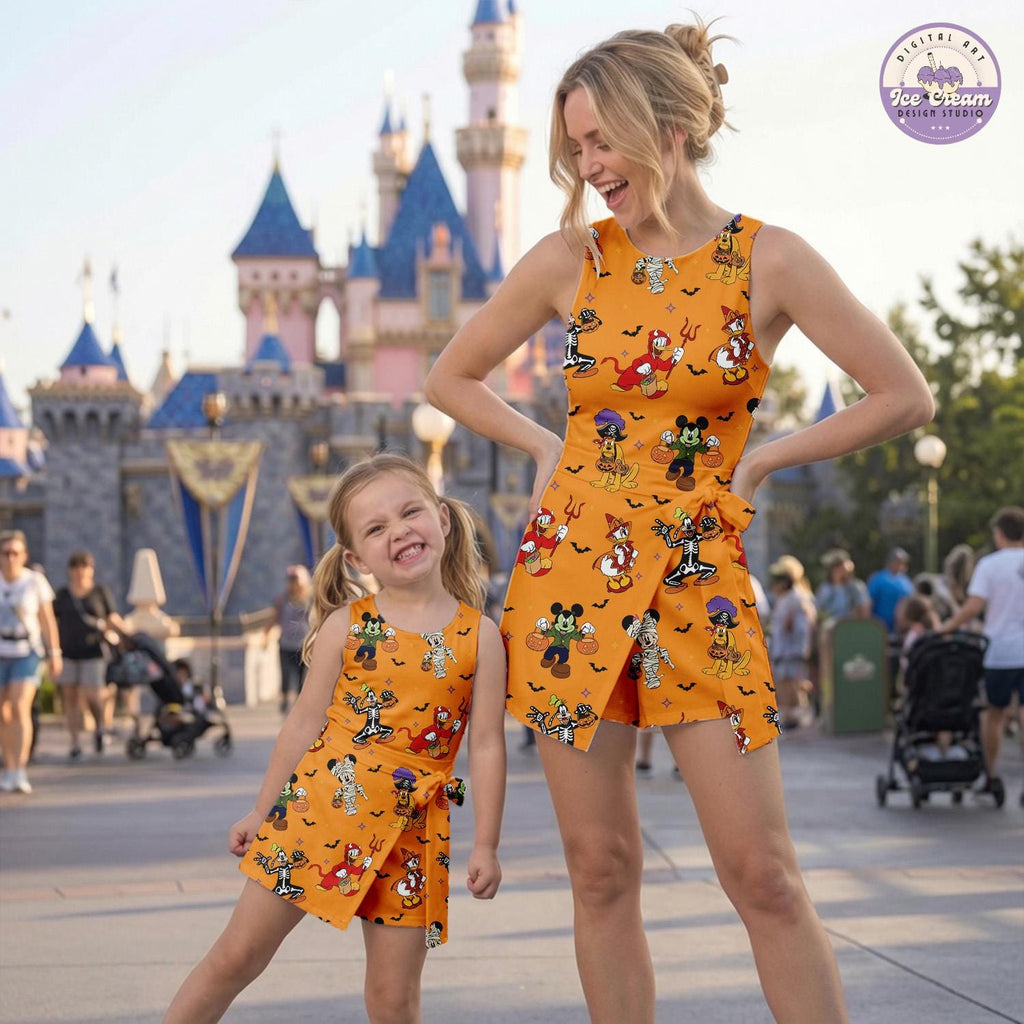 Disney Halloween Mickey And Friends Tennis Dress, Disneyland Spooky Outfits, Mickey Not So Scary Skort, Disney Women's Dress, Gift for Her