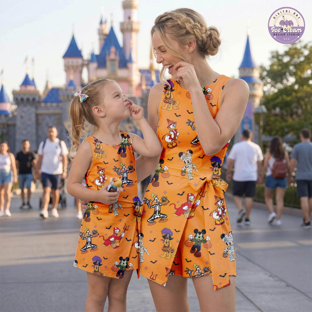 Disney Halloween Mickey And Friends Tennis Dress, Disneyland Spooky Outfits, Mickey Not So Scary Skort, Disney Women's Dress, Gift for Her