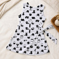 Cat Is Liquid Tennis Dress, Funny Black Cat Pattern Activewear, Cute Cat Lover Skirt, Mom and Daughter Matching Outfit