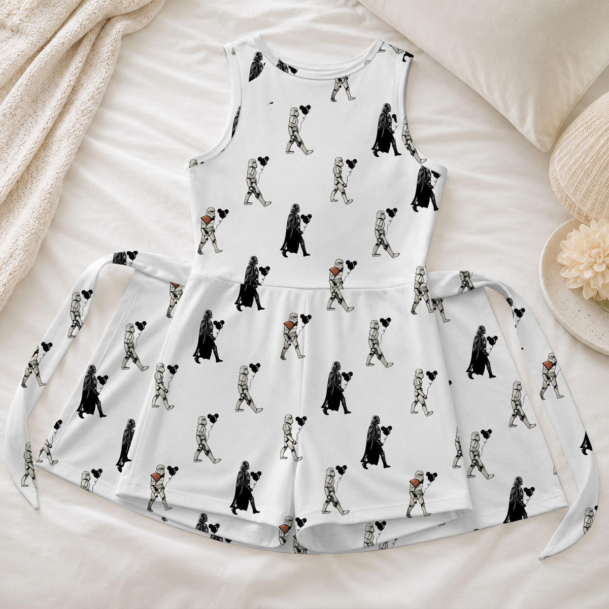 Star Wars Darth Vader Mickey Balloon Tennis Dress, Stormtrooper At Magical Kingdom Activewear, Galactic Empire Matching Skort
