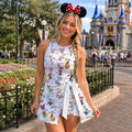 Mickey and Friends Balloon Tennis Dress, Disney Trip Costume Dress Skirt, WDW Disneyland Gift for her, Disney Characters Dress Skirt