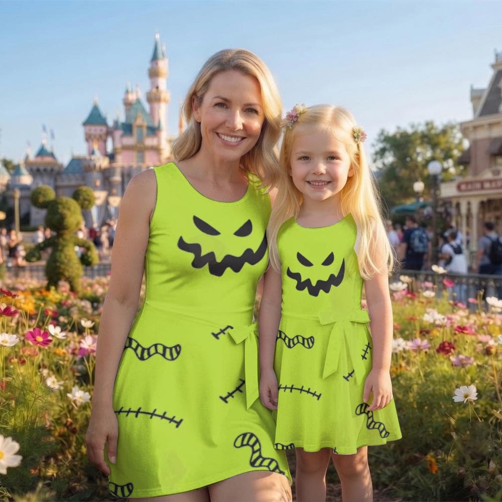 Oogie Boogie Halloween Tennis Dress, Let's Oogie Boogie Costume Dress Skirt, Oogie Boogie Bash Halloween Party Women Outfit Gift for her