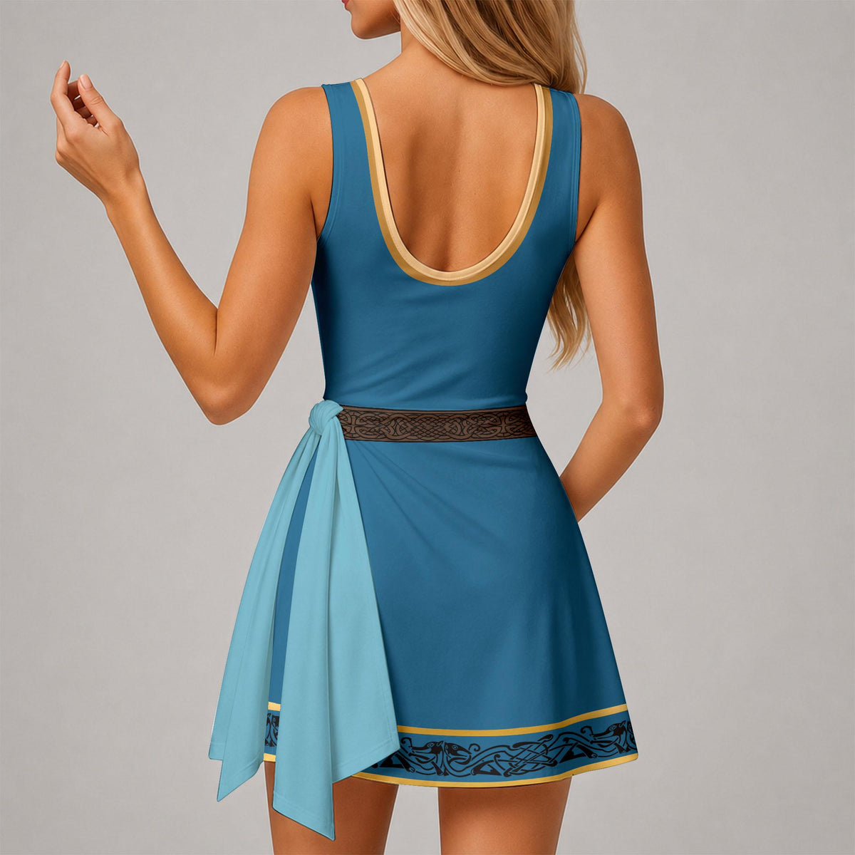Inspired Merida Princess Tennis Dress, Merida Brave Athletic Skort Disneyland Pleated Skirt Theme Park Running Magic Kingdom Wear