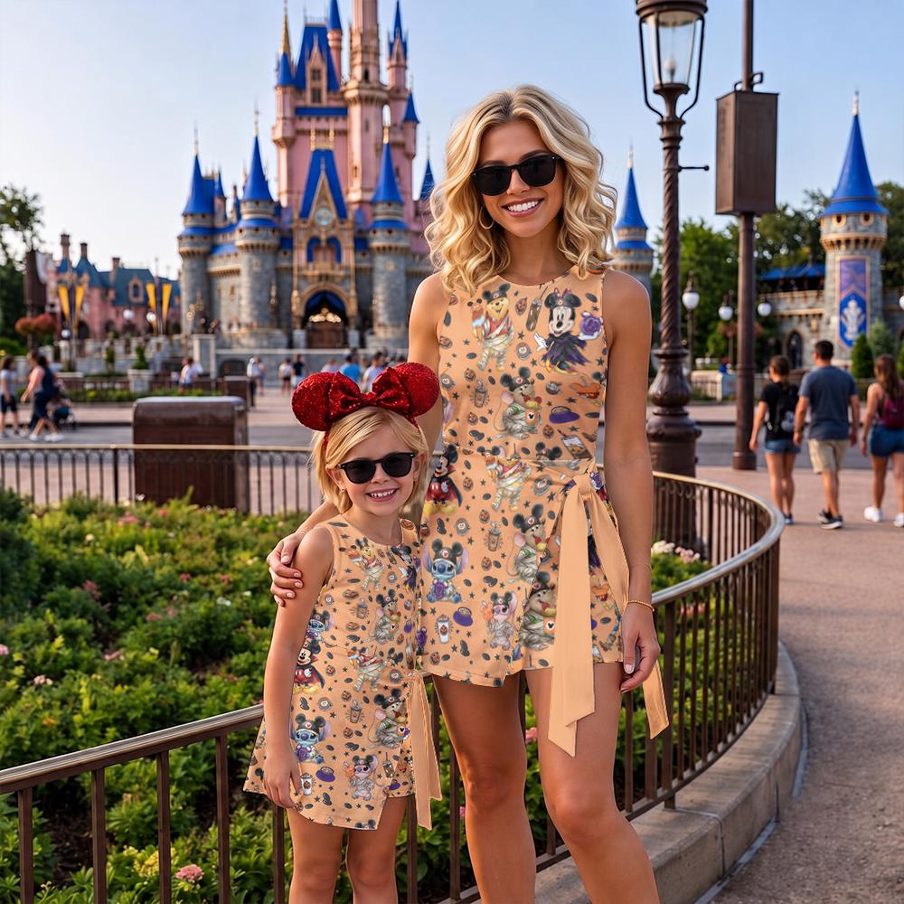 Disney Halloween Characters Tennis Dress, Disney Snacks Spooky Outfits, Mickey Not So Scary Skort, Disney Women's Dress, Gift for Her