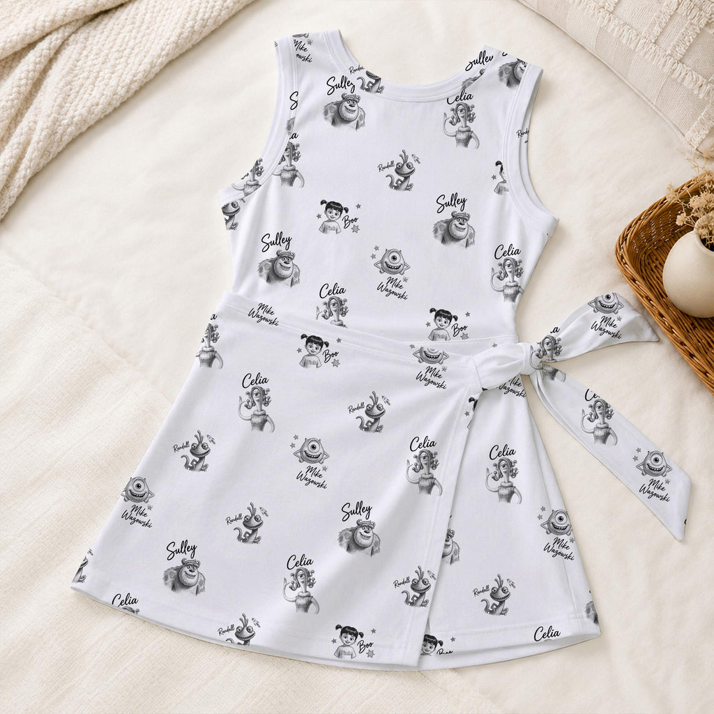 Monsters Inc Tennis Dress, Sulley Mike Boo Pattern Skirt, Celia Randall Sketch Print Skort