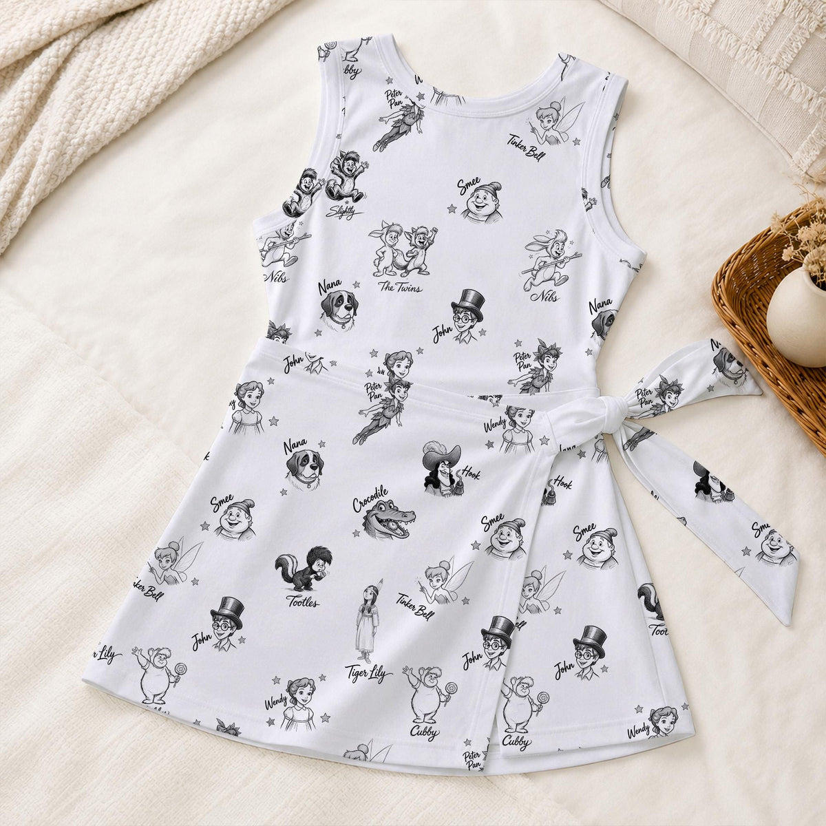 Peter Pan Tinker Bell Tennis Dress, Magical Sketch Tinker Bell Wendy Skirt, Magical Kingdom Matching Outfits