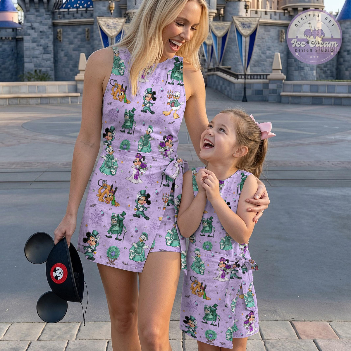 Mickey & friends The Haunted Mansion Halloween Tennis Dress, Welcome foolish mortals Womens Kids Costume Skirt, WDW Disneyland Gift for her