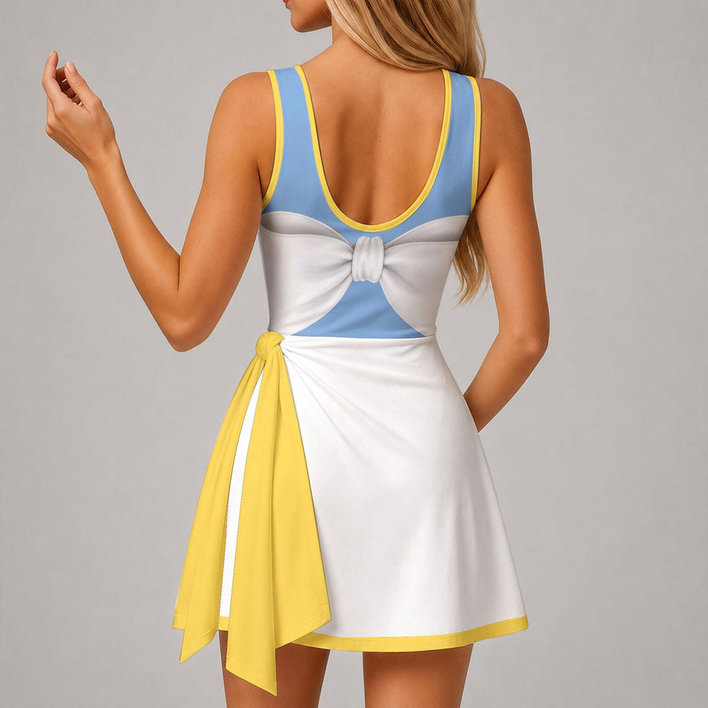 Inspired Alice Tennis Dress, Disney Alice In Wonderland Athletic Skort Disneyland Pleated Skirt Theme Park Running Magic Kingdom Wear