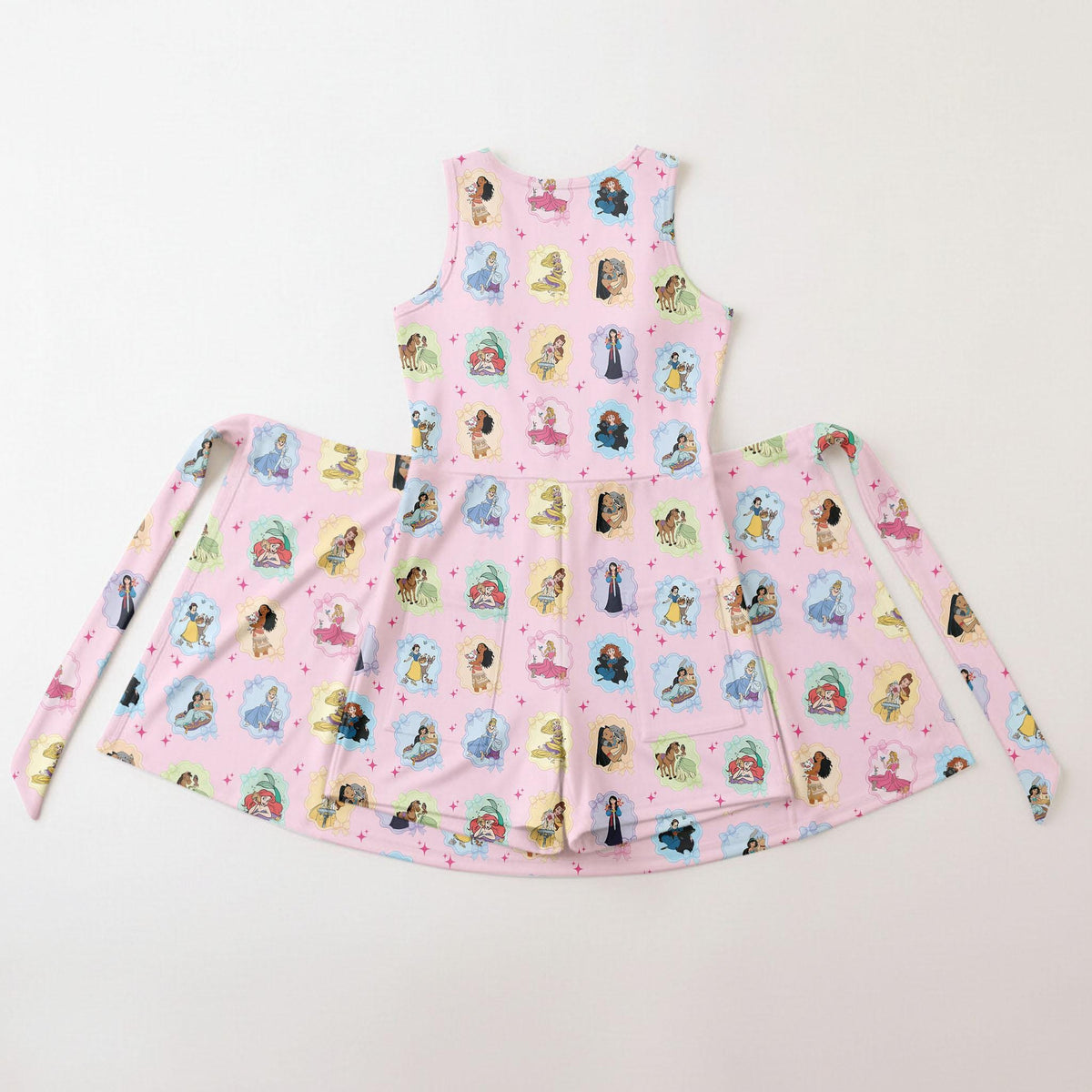 Magical Wdw Princess Coquette Wrap Skort Dress, Ariel Belle Cinderella Bow Skirt, Wdw Women Summer Dress, WDW Vacation Trip Outfit