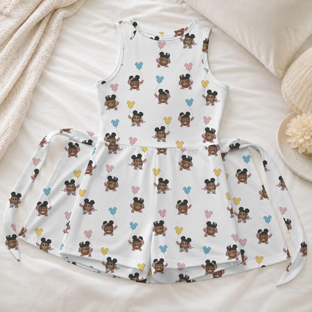Kakamora Moana Tennis Dress, Moana Mickey Cute Pattern Activewear, Kakamora Matching Skirt For Magical Kingdom Trip