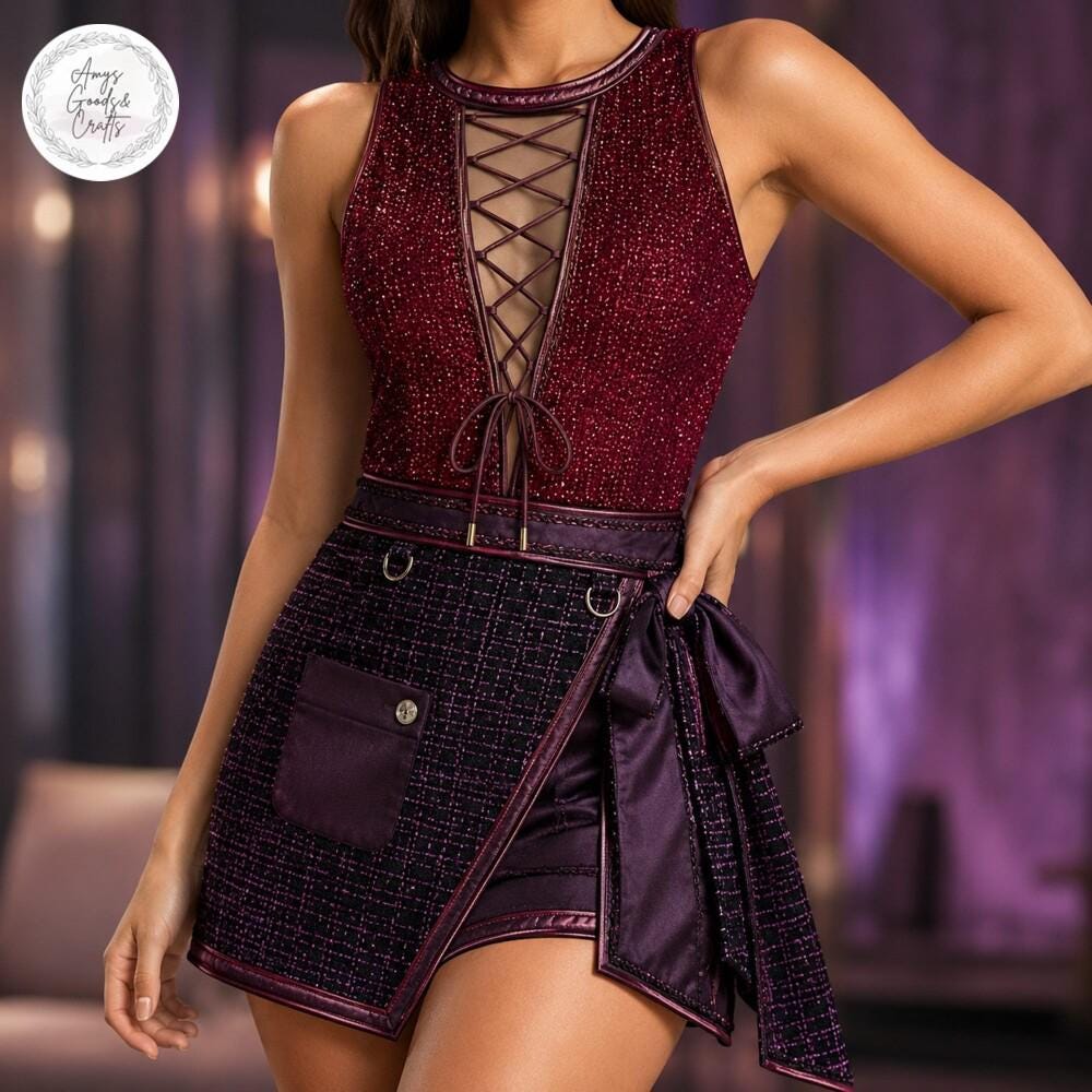Mary Sanderson Tennis Dress Skirt, Hocus Pocus Halloween Costume Cosplay, Mary Sanderson Women Dress, Hocus Pocus Halloween Party Outfits