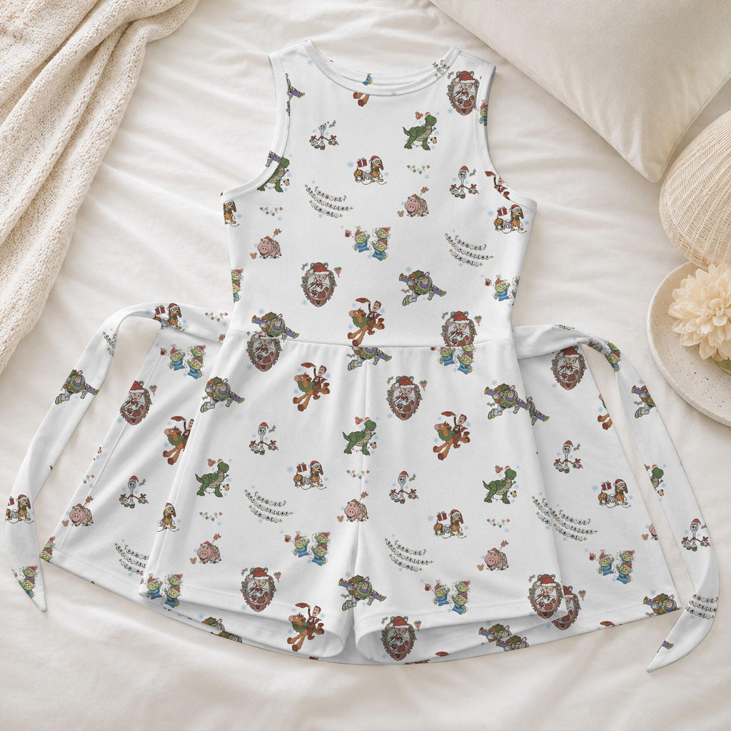 Christmas Toy Story Tennis Dress, Noel Woody Buzz Alien Pattern Skirt, You've Got A Friend In Me Activewear