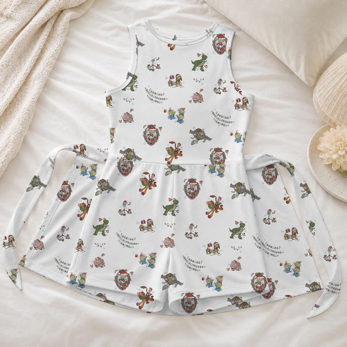 Christmas Toy Story Tennis Dress, Noel Woody Buzz Alien Pattern Skirt, You've Got A Friend In Me Activewear