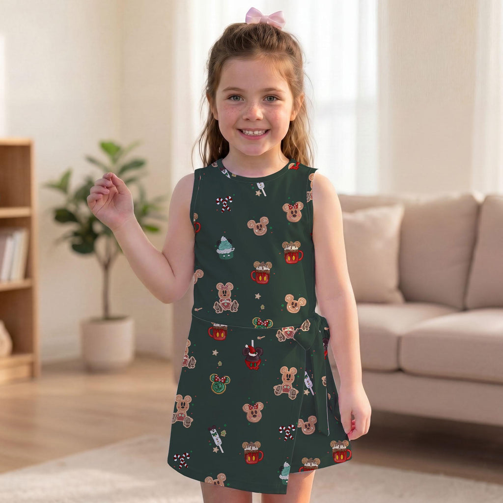 Mickey Gingerbread Tennis Dress, Christmas Mouse Ears Snack Activewear, Magical Kingdom Trip Skirt