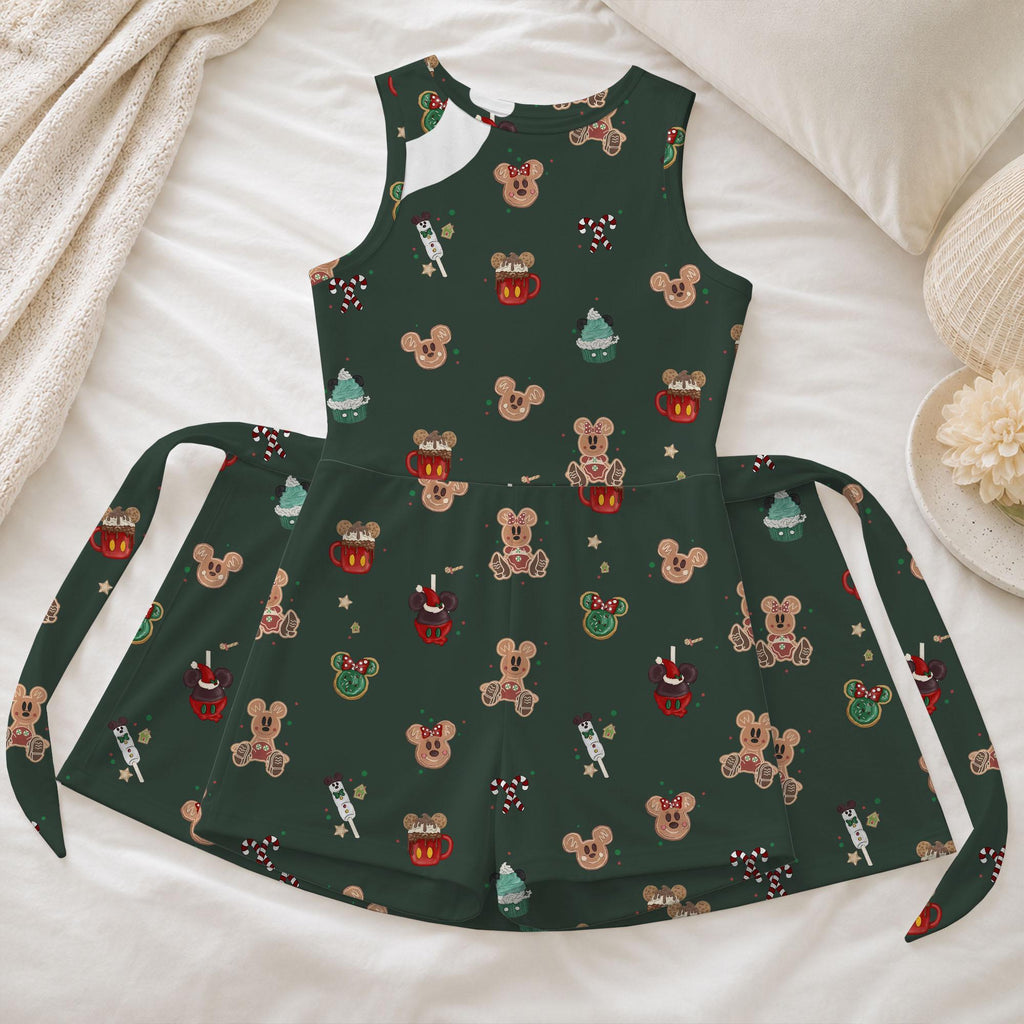 Mickey Gingerbread Tennis Dress, Christmas Mouse Ears Snack Activewear, Magical Kingdom Trip Skirt
