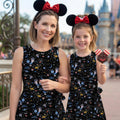 Eve Wall-E Galaxy Tennis Dress, Wall-E Space Adventure Activewear, Cosmic Stars Pattern Skirt For Magical Kingdom Trip